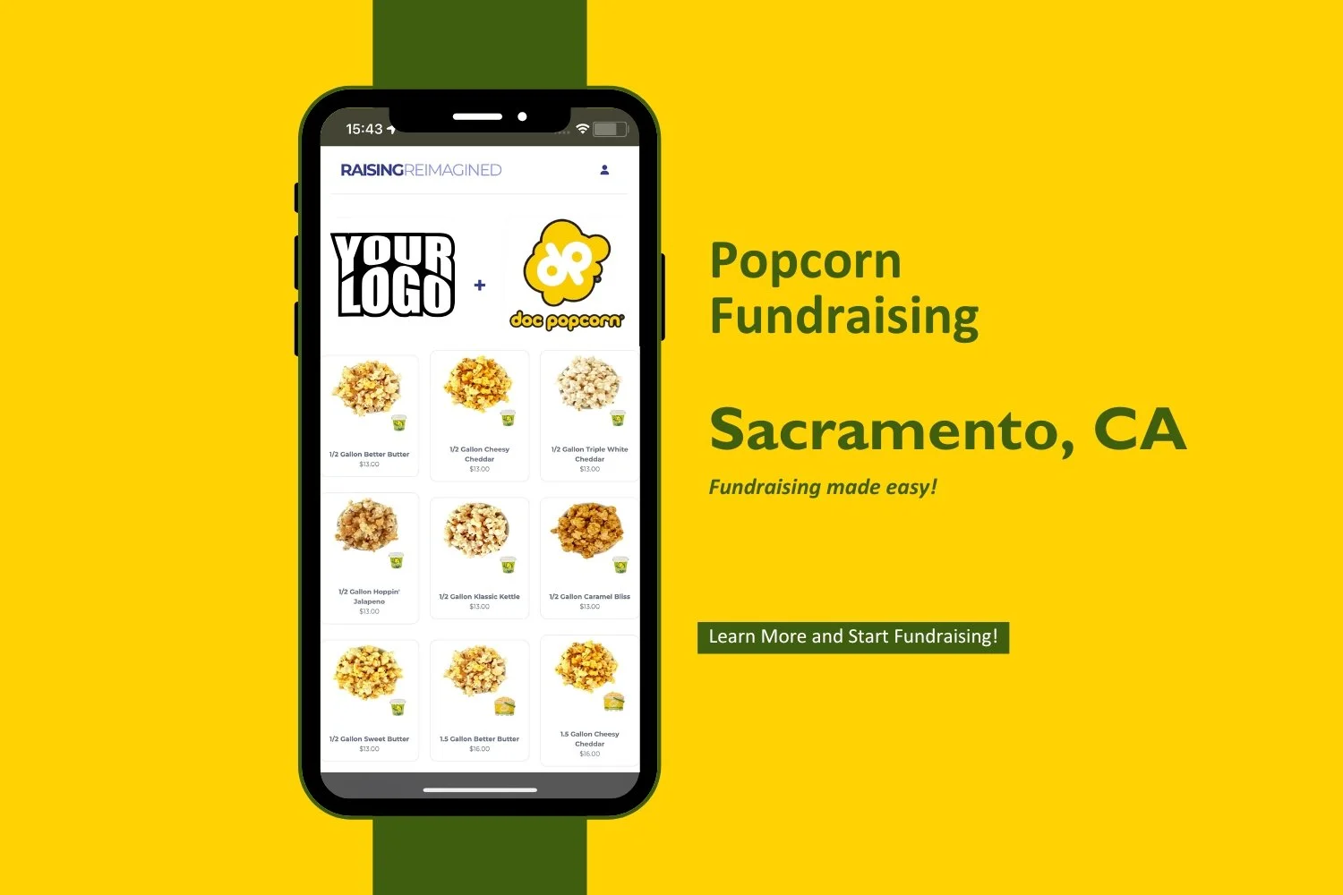 Exciting News: Doc Popcorn Fundraising Now Available in Sacramento, CA with Raising Reimagined!